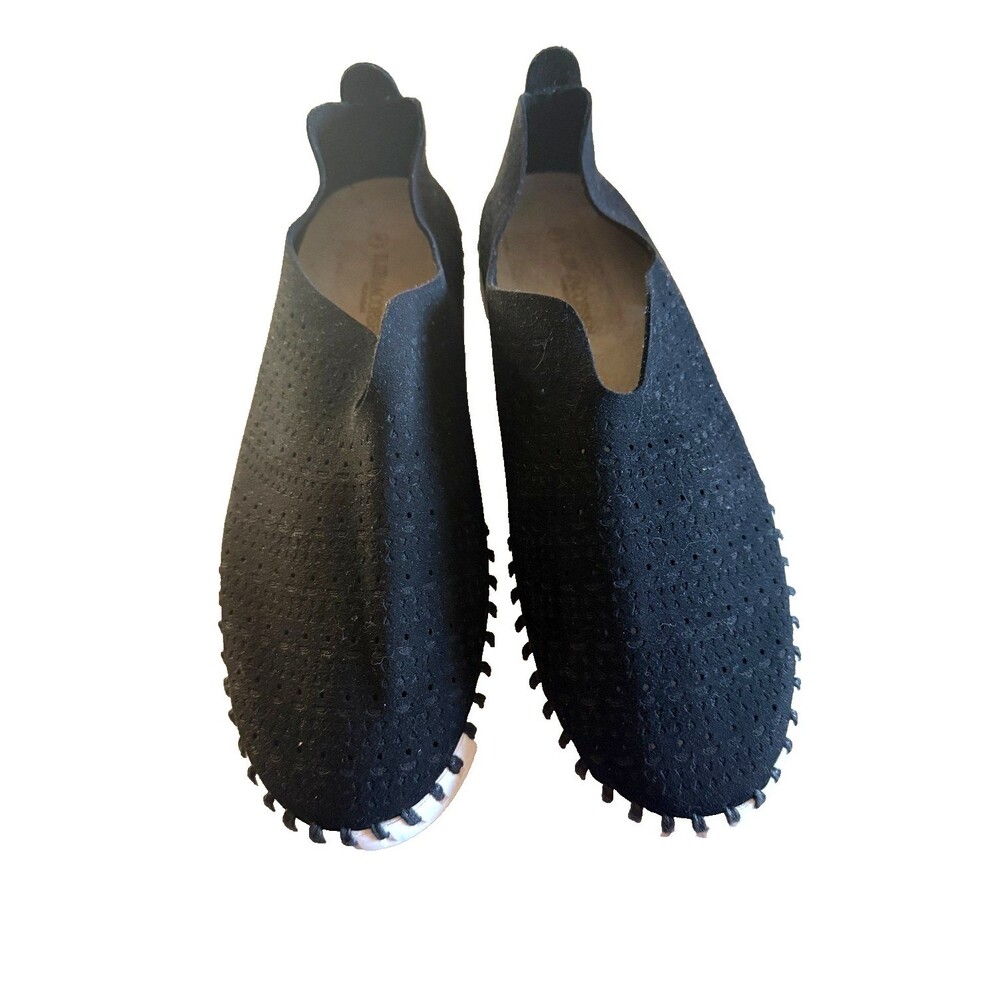 New Ilse Jacobsen Tulip Black Perforated  Slip On Sneaker  Sz 10.5 - 11\ EU 41